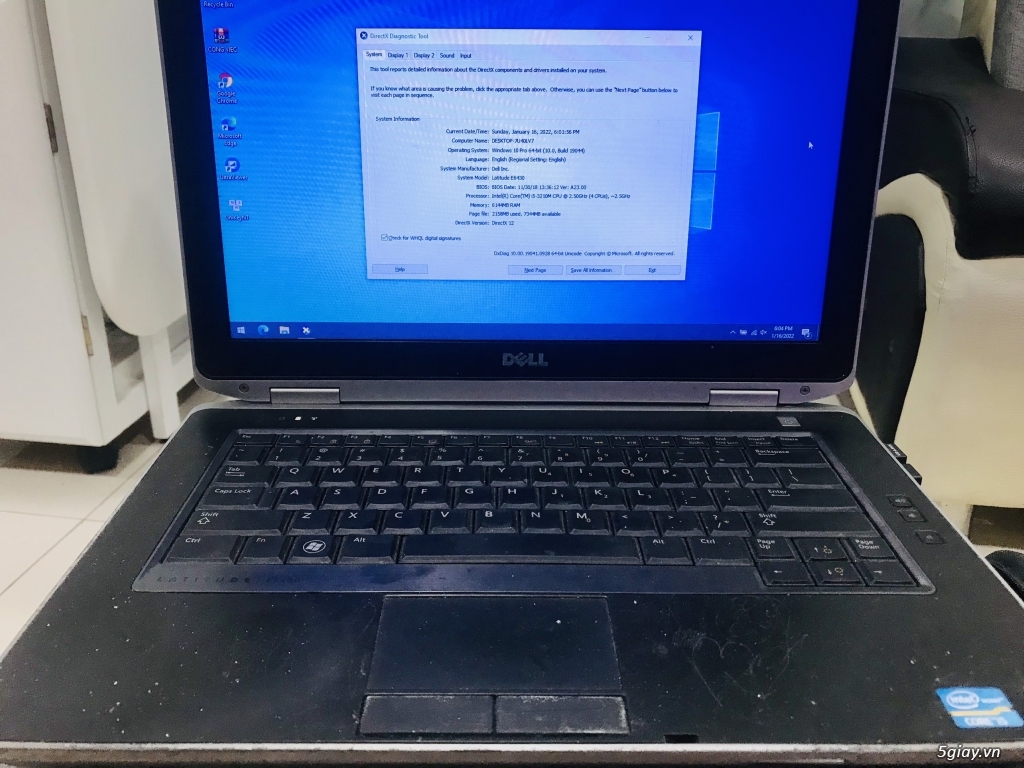 Laptop Dell Latitude E6430 I5 Ram 6G SSD