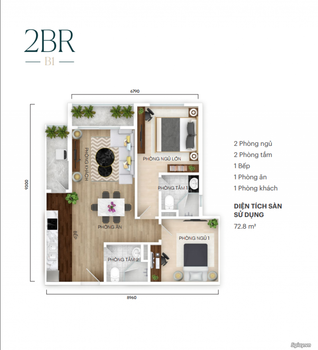 Bán chung cư Gamuda Hoàng Mai, Hà Nội - Giá bán chi tiết - 2