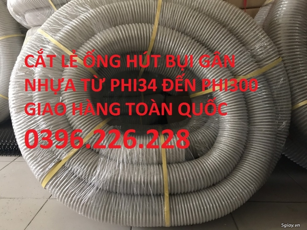 Bán ống hút bụi gân nhựa xám phi 40, phi50,phi60,phi76 giá cạnh tranh. - 5