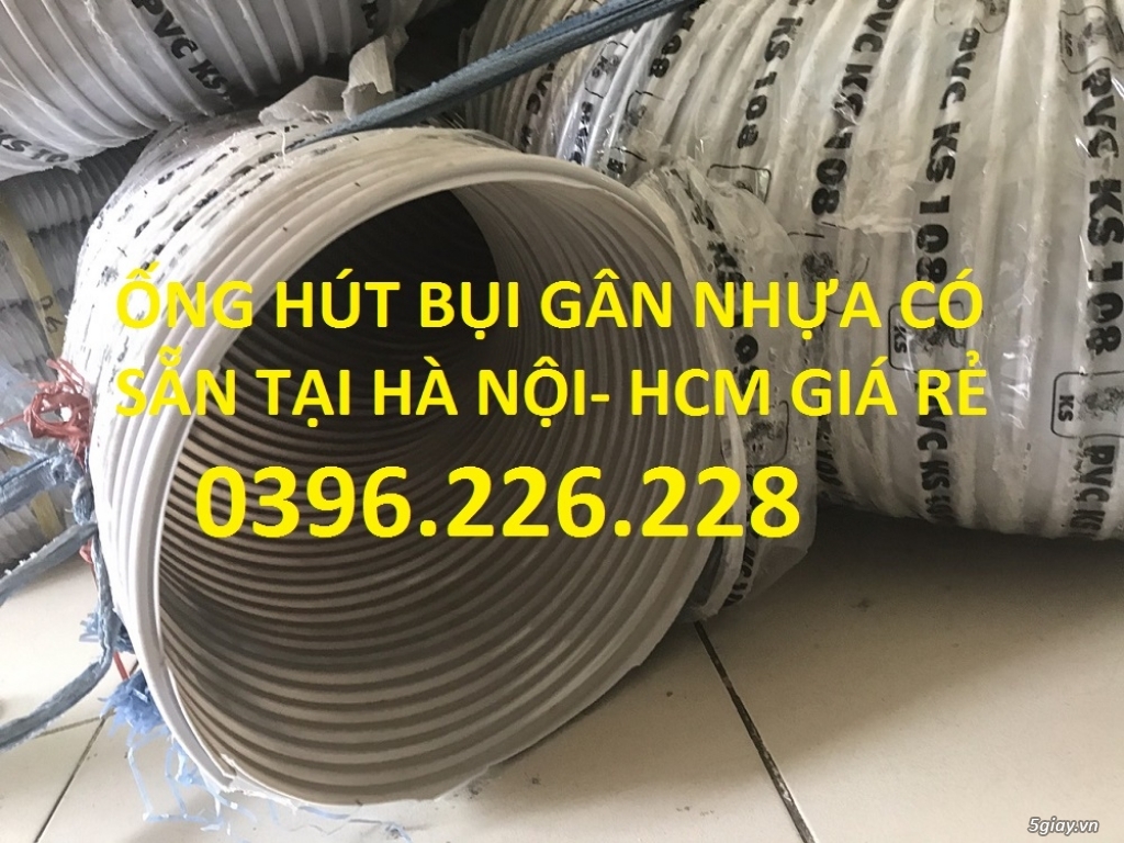 Bán ống hút bụi gân nhựa xám phi 40, phi50,phi60,phi76 giá cạnh tranh. - 1