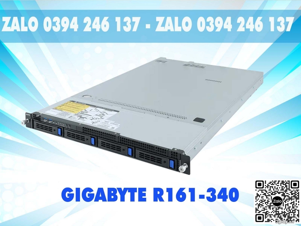 BÁN Server Gigabyte R161 340 SINGLE PSU new 100%