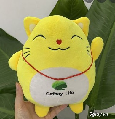 Thú nhồi bông in logo Cathay life - 5giay.vn giá tốt nhất thị trường