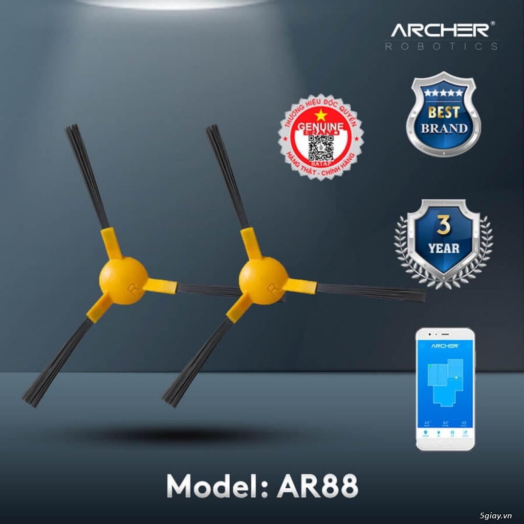Robot Hút Bụi Lau Nhà Ar88 - Archer - Xuất Xứ Đức - 3