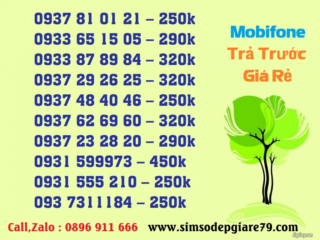 Sim số đẹp gái rẻ đầu 09 trả trước  giá tốt nhất hệ thống 5giay.vn - 4