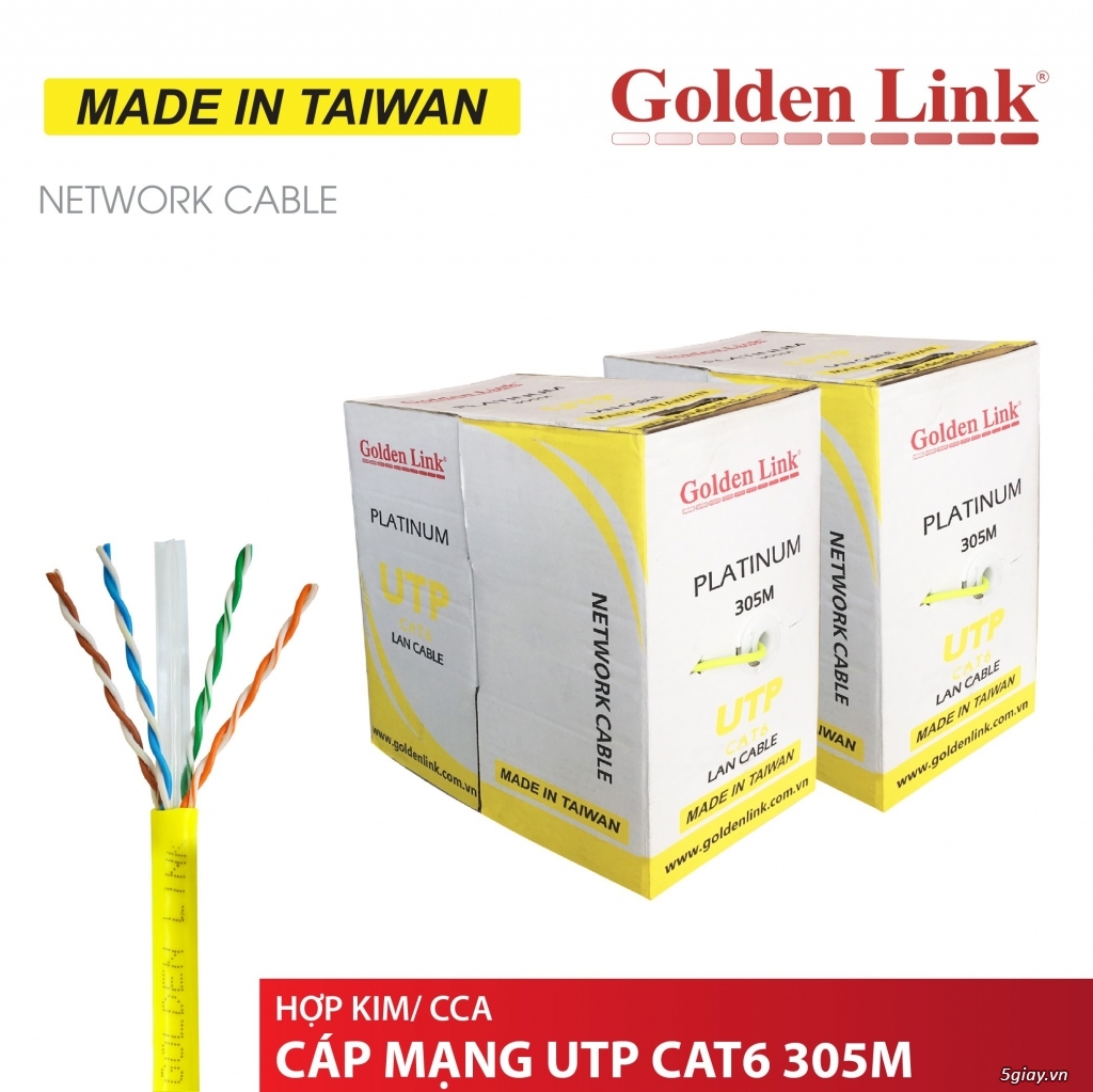 Cáp mạng Golden Link Cat6