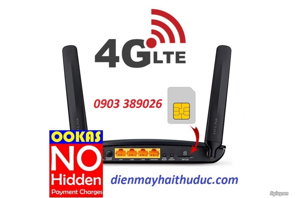 Phát WiFi TP-Link TL-MR6400 có khe cắm sim 4G LTE - 2