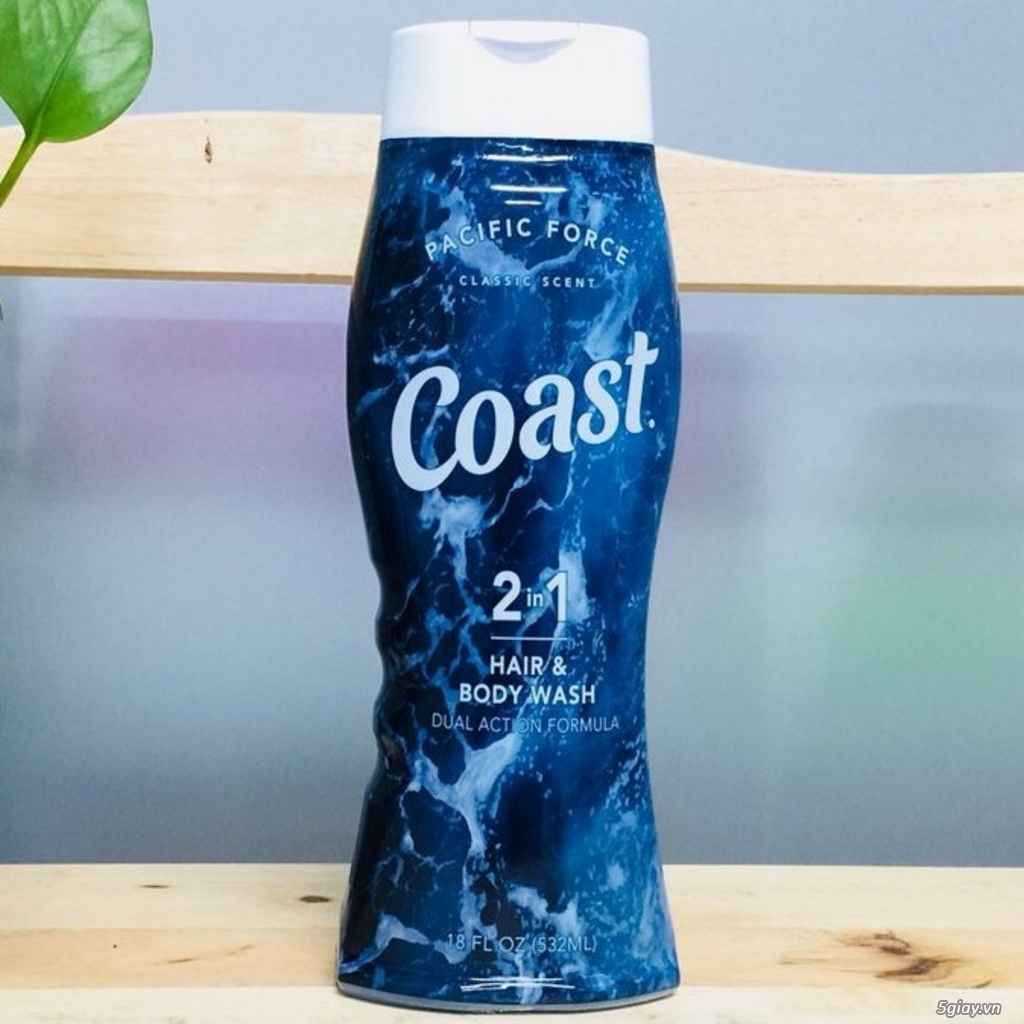 { Hot } Sữa tắm gội Coast Hair & Body Wash 2 in 1