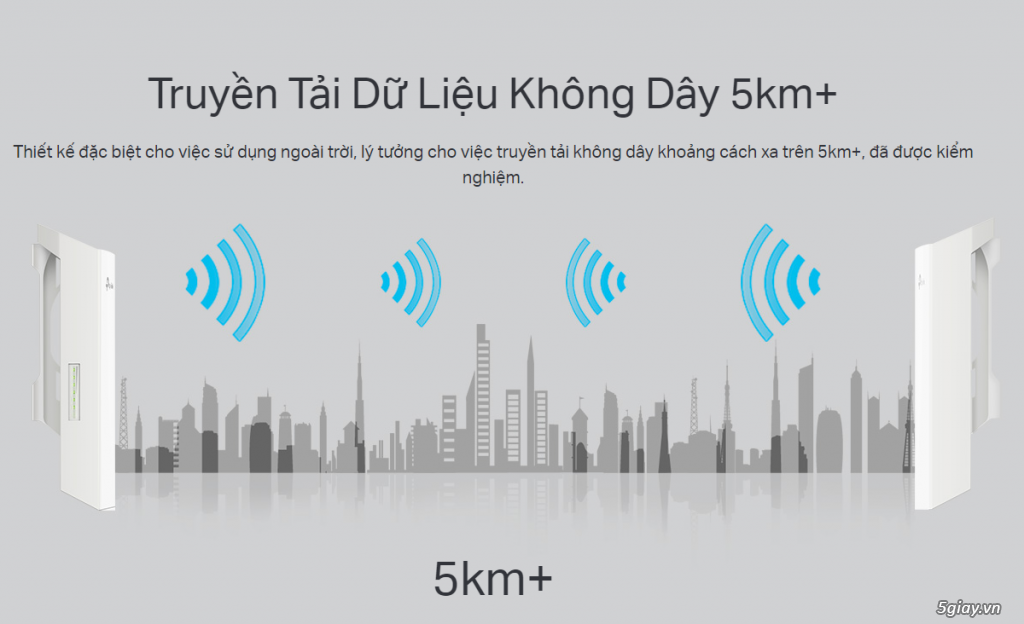 Cục thu phát WiFi TP-Link CPE210 không dây xa đến 5000m - 3