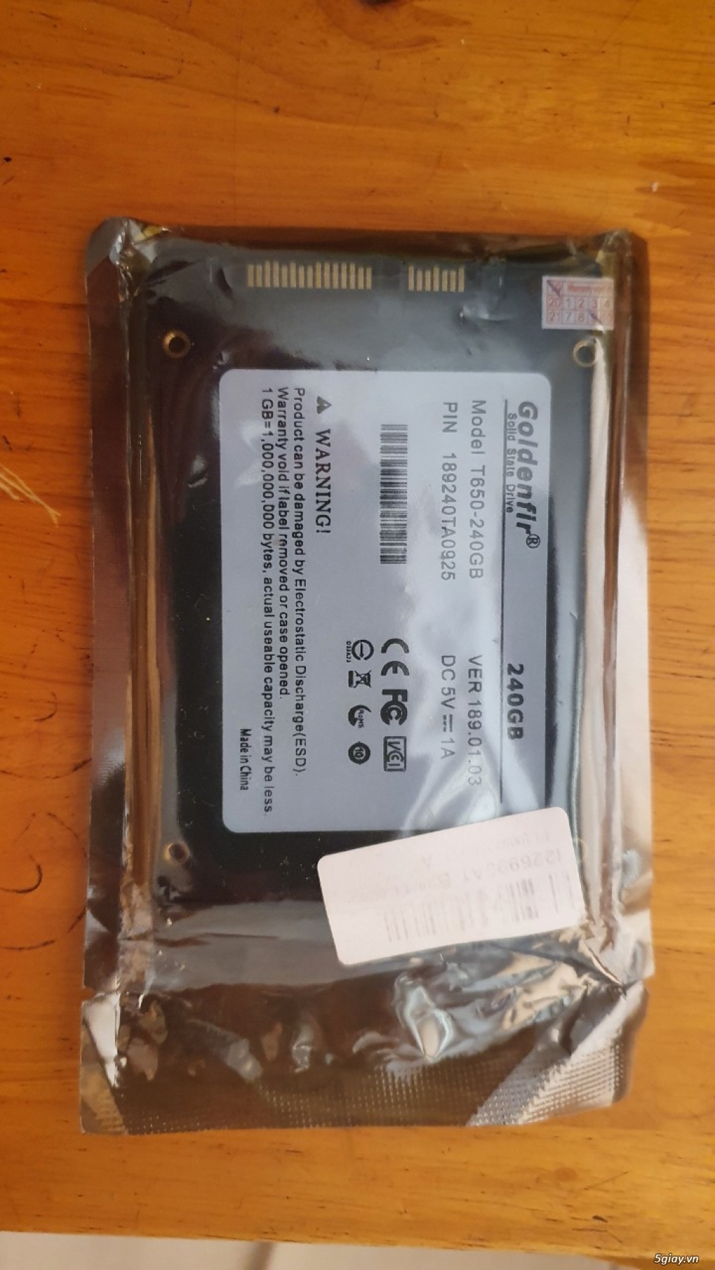 Ổ cứng SSD Goldenfir 240G 2.5 chất lượng cao mới trong seal