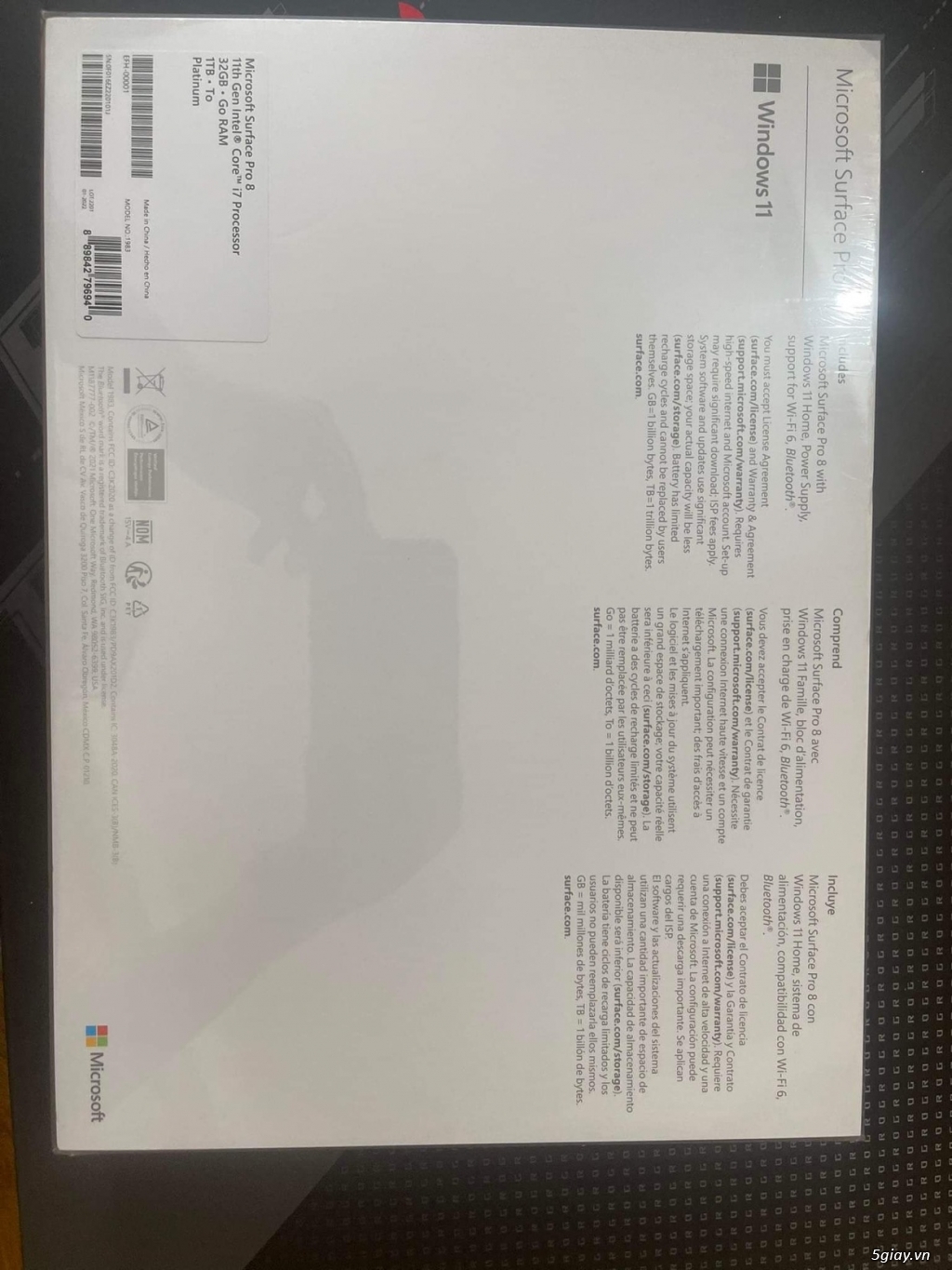 Bán lại em Suface Pro 8 1T cấu hình siêu khủng - 2
