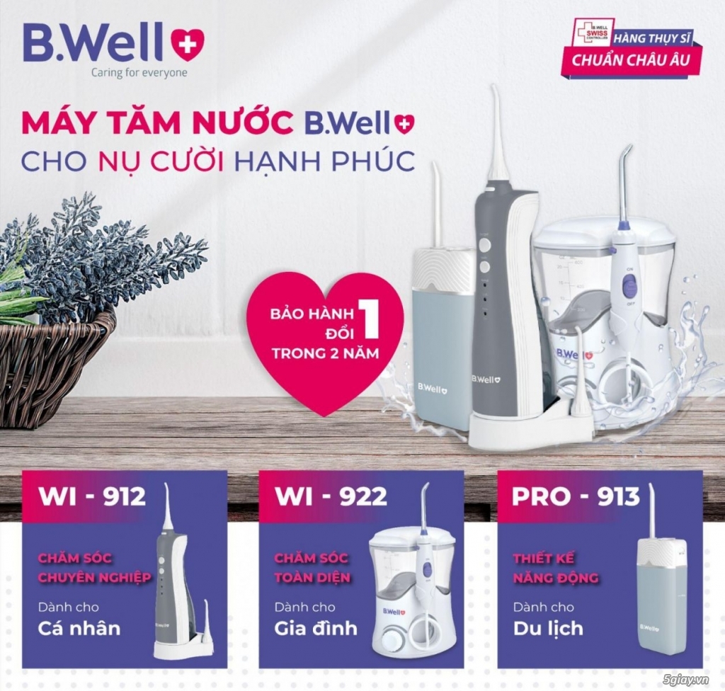 Máy tăm nước B.Well Swiss WI-912 | 5giay