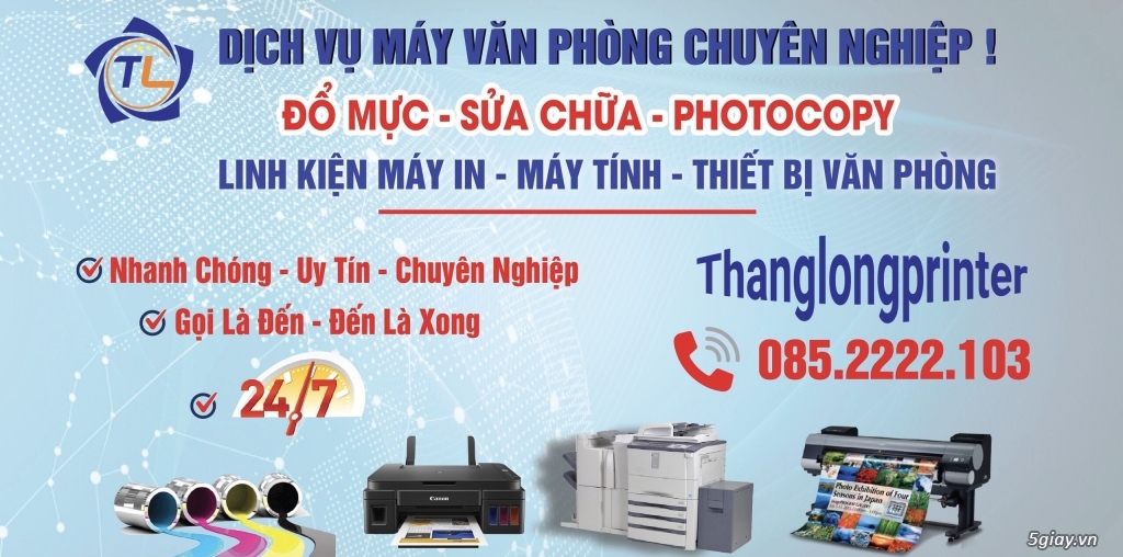 Thay mực máy photocopy Canon ir tại nhà Hà Nội