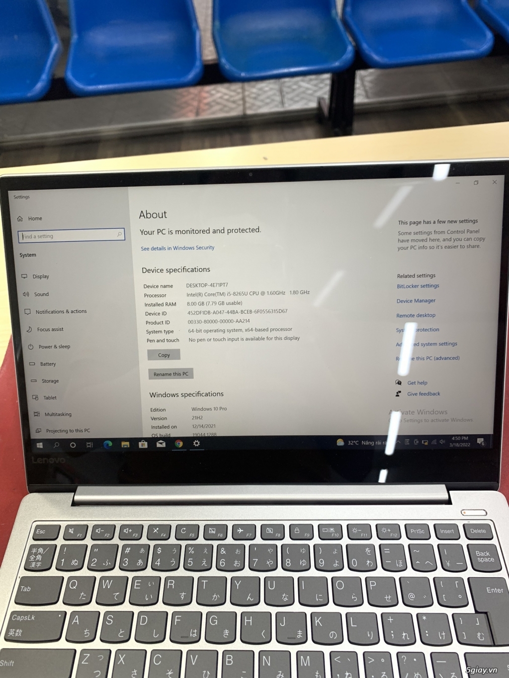 Cần bán Laptop Lenovo Yoga S730-13IWL - 7