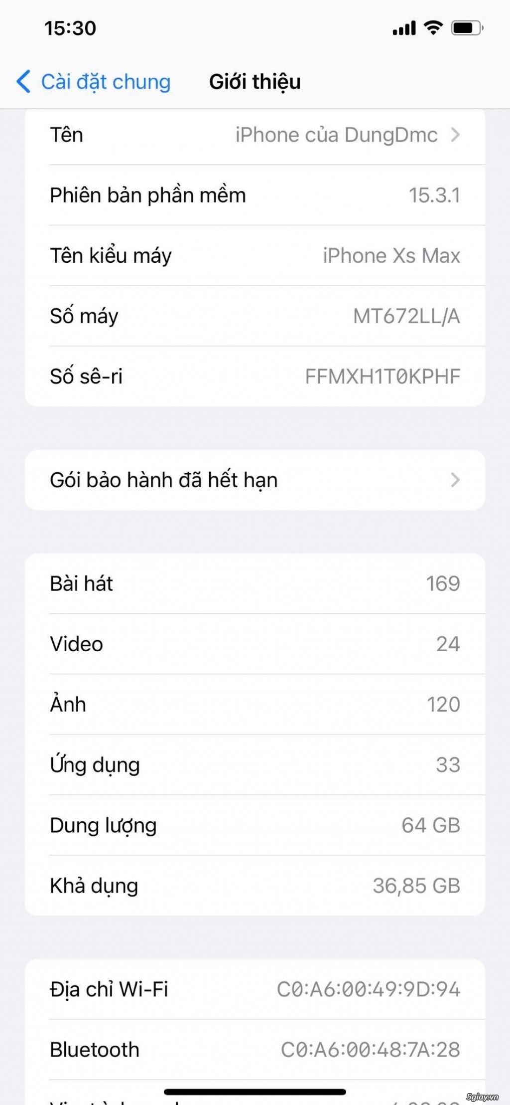iPhone Xs Max 64GB QT (Gold) chuẩn Likenew gần 100% còn BH 7 Tháng - 4