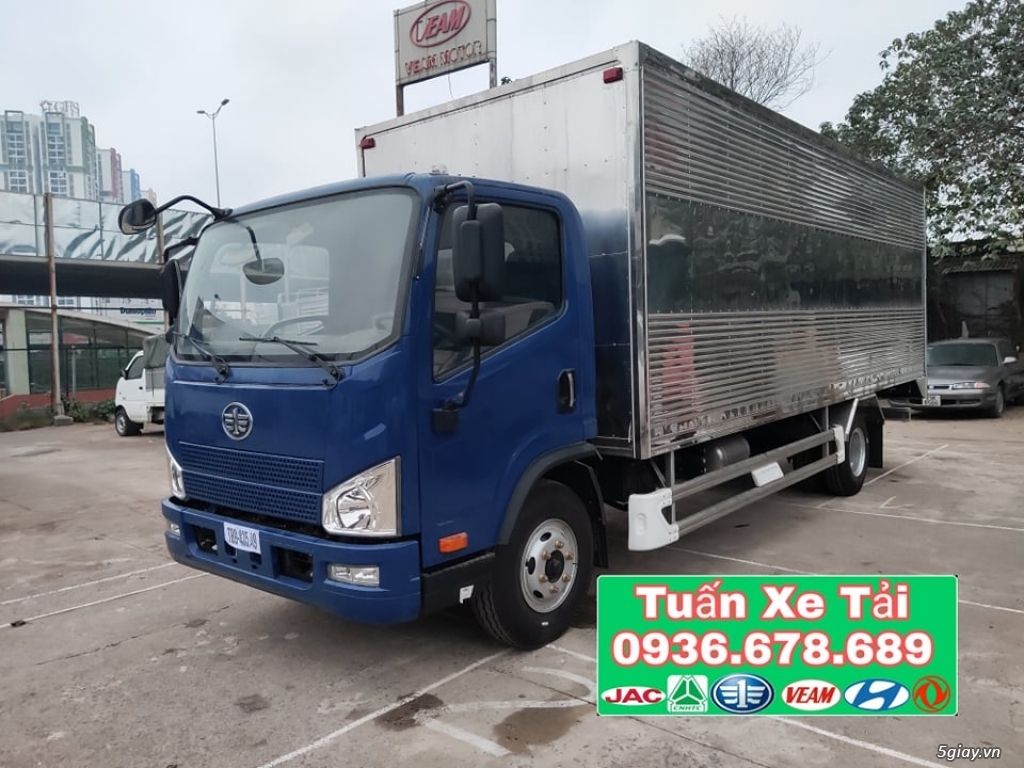 Bán xe tải Faw 8 tấn thùng kín dài 6m3,máy Weichai 140PS,giá rẻ nhất - 1