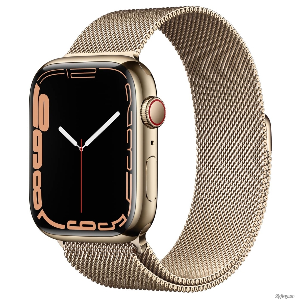 Apple watch thép 7 45mm gold / graphite bản Nhật có hỗ trợ sạc nhanh - 1