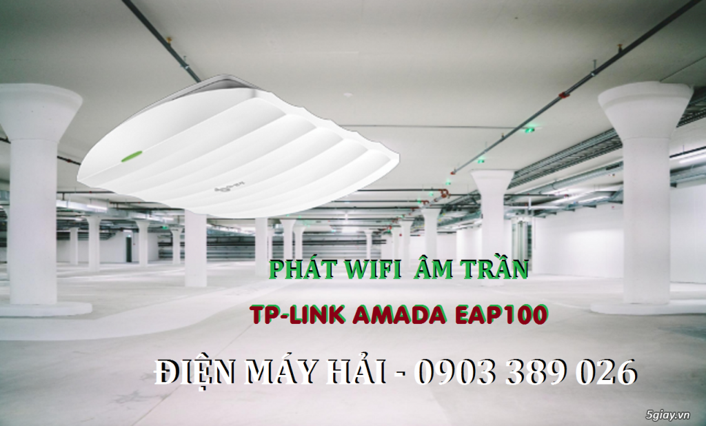 Phát WiFi gắn trần la phong TP-link Amada EAP110 tốc độ 300Mbps