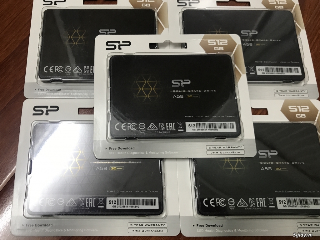 SSD 512GB Silicon A58 mới 100% BH 3 năm