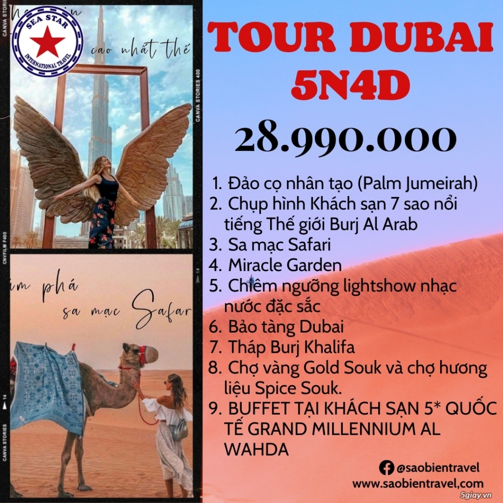 TOUR DUBAI 5 NGÀY 4 ĐÊM CAO CẤP - 2