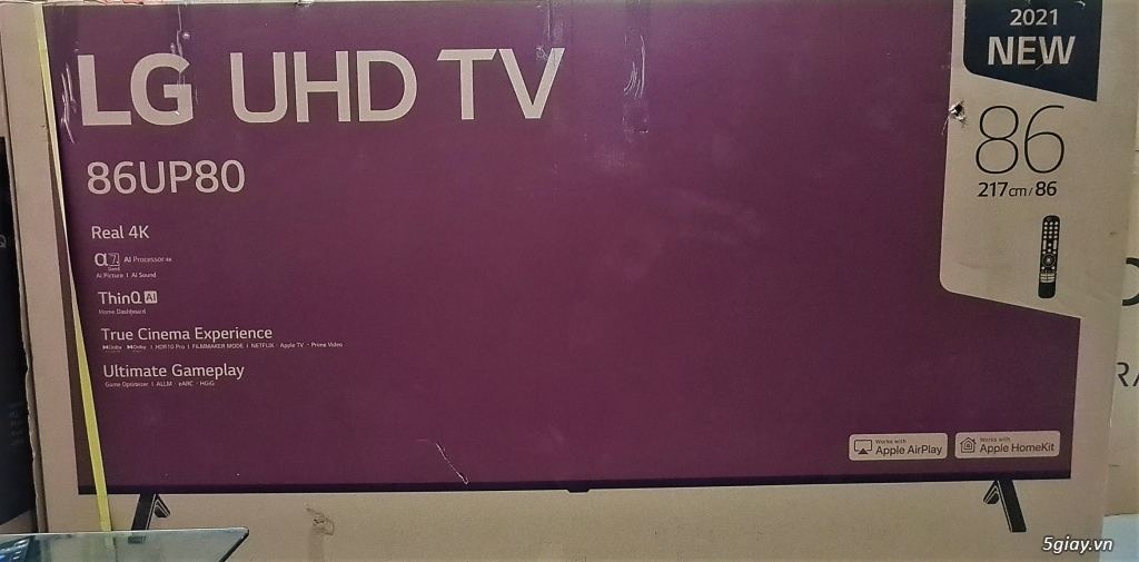 TV 4K LG 86UP8000 86in 4K TRÀN VIỀN MODEL 2022 BH 3 NĂM