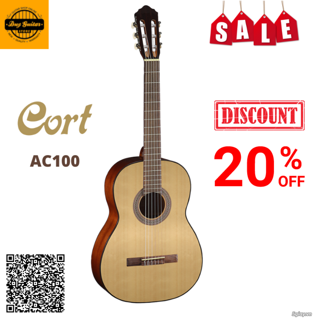 Đàn guitar Cort AC100 giá chỉ hơn 2 triệu - Duy Guitar Store - 2