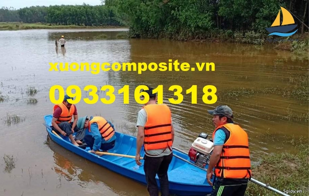 Bán thuyền chèo tay cho 3 người, thuyền composite giá rẻ - 6