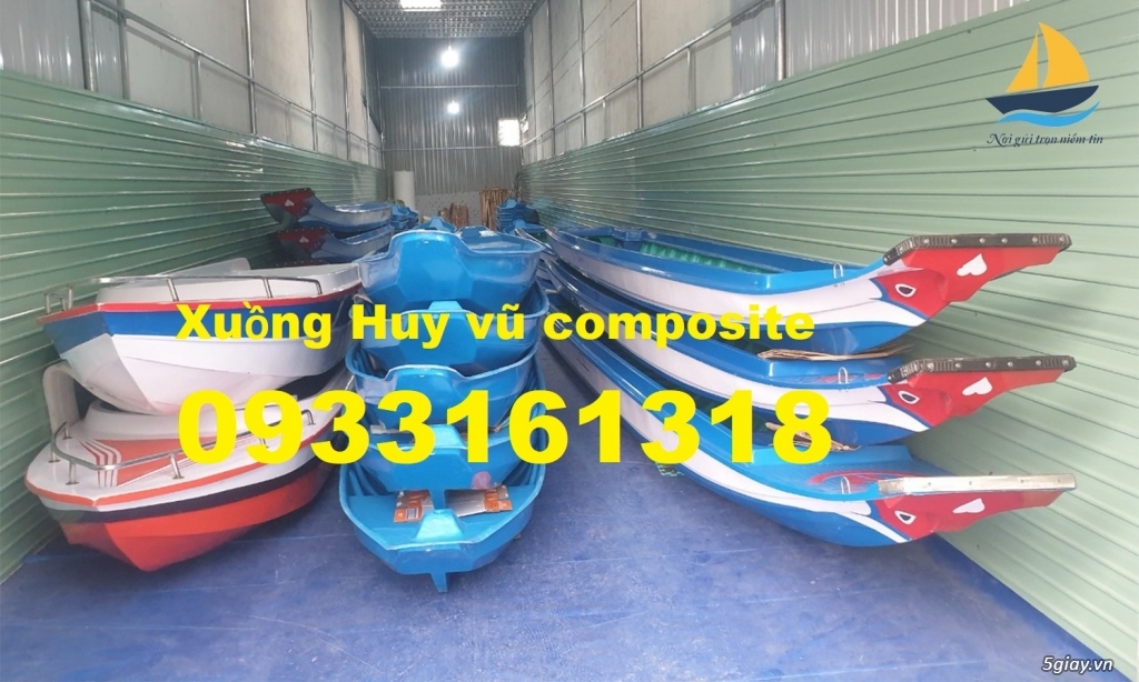 Bán thuyền chèo tay cho 3 người, thuyền composite giá rẻ - 3
