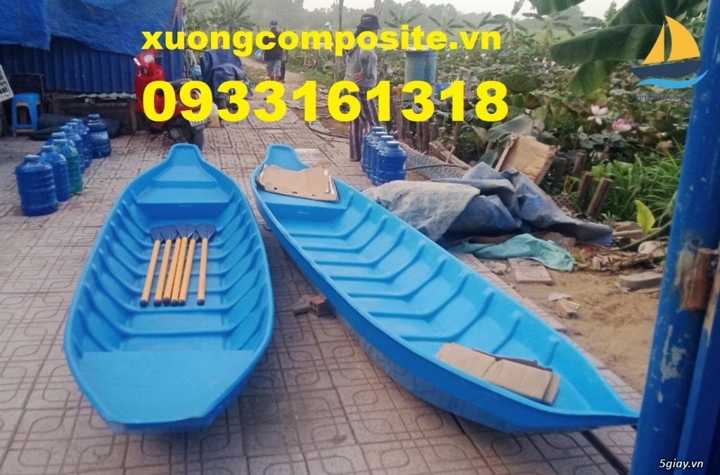 Bán thuyền chèo tay cho 3 người, thuyền composite giá rẻ