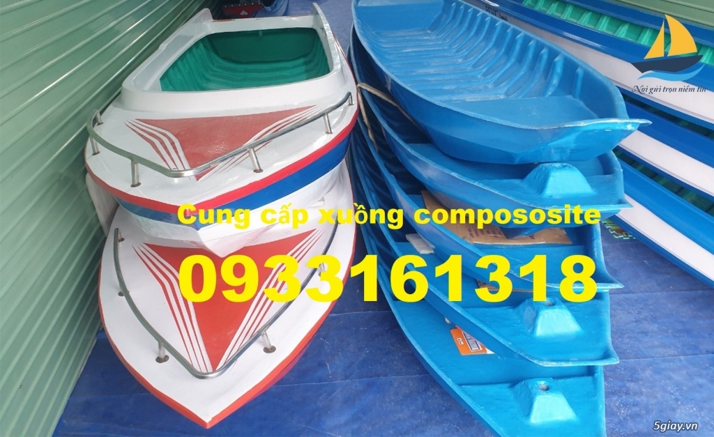 Bán thuyền chèo tay cho 3 người, thuyền composite giá rẻ - 4
