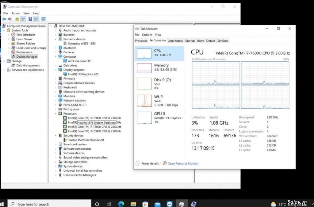 Laptop Thinkpad t470s hàng Mỹ - 7