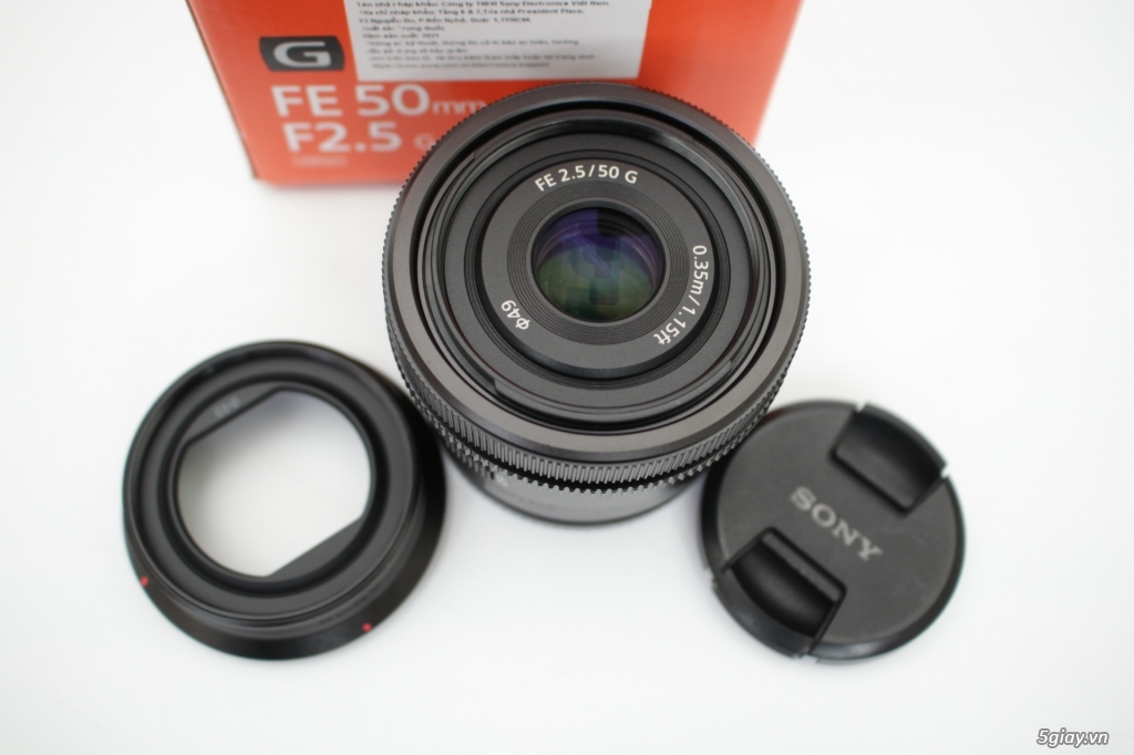 Bán lens  SONY FE 50 mm F/2.5G fullbox mới 99%