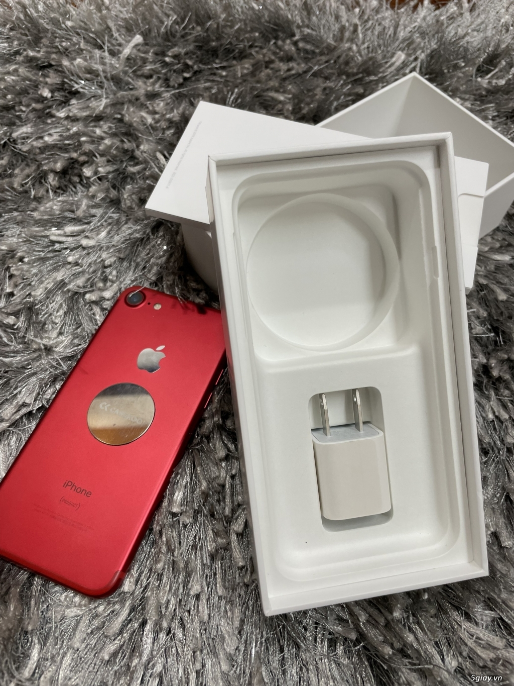Iphone 7 đỏ 128gb có hộp, zin 100% - 1