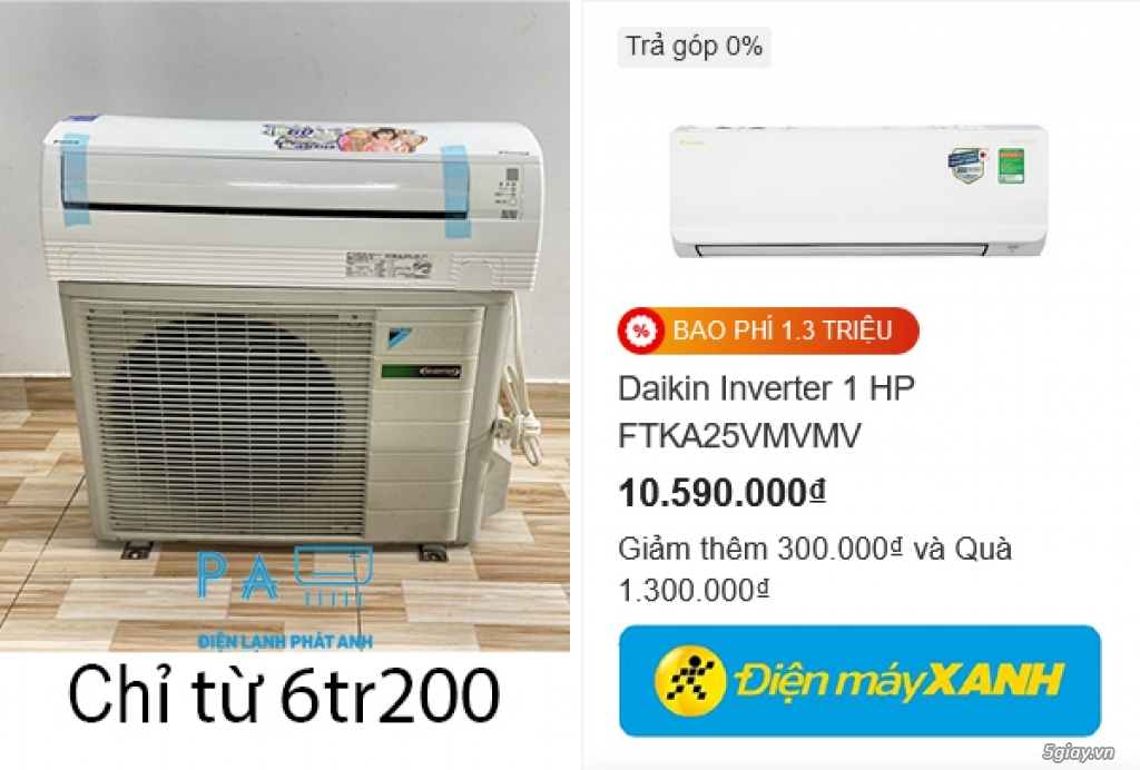 Máy lạnh nội địa nhật bền bỉ, rẻ từ 40% - 65% so với máy mới (DMX) - 3