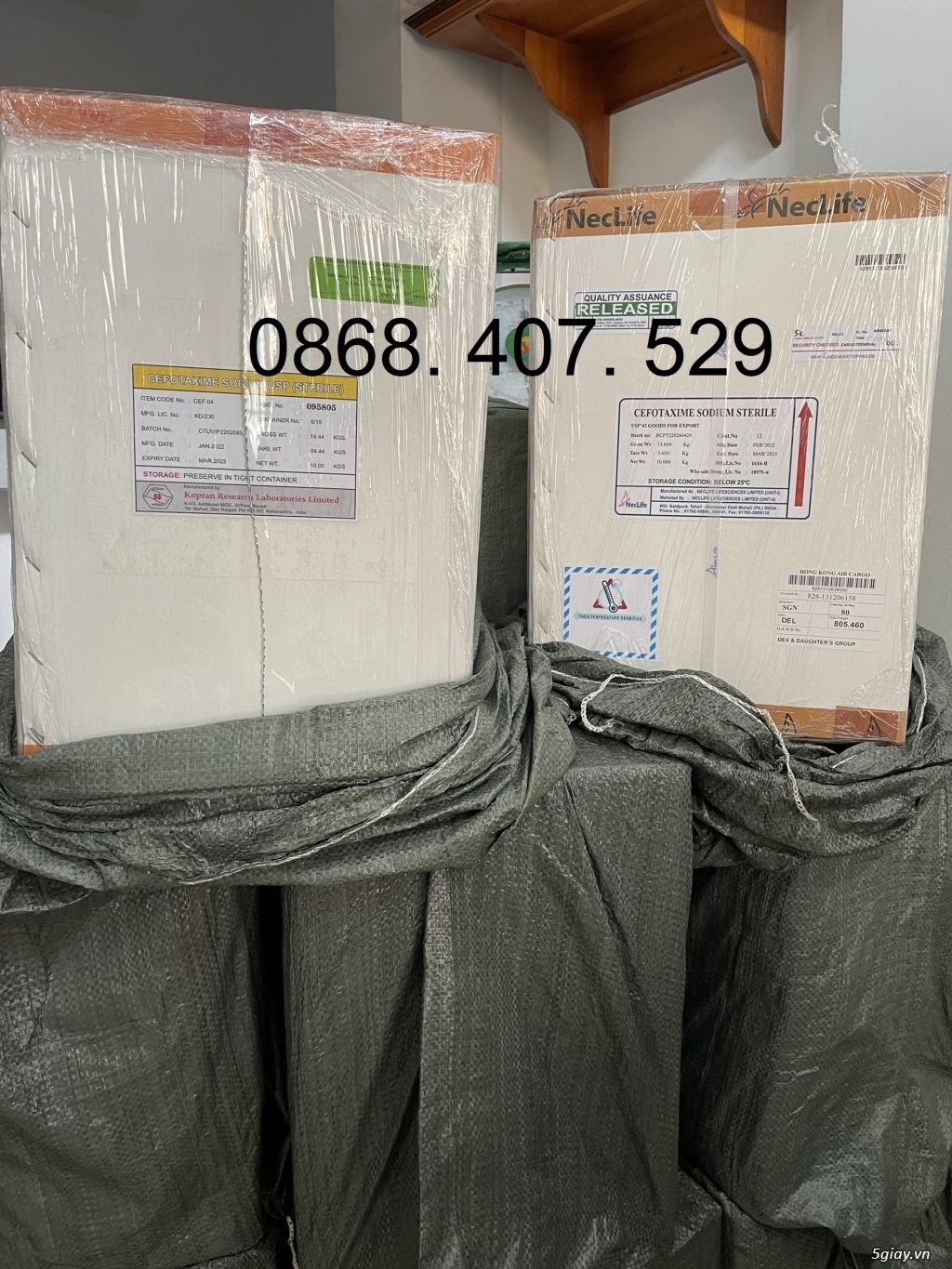 Kháng sinh thuỷ sản Cefotaxime Korpan 98% - 1