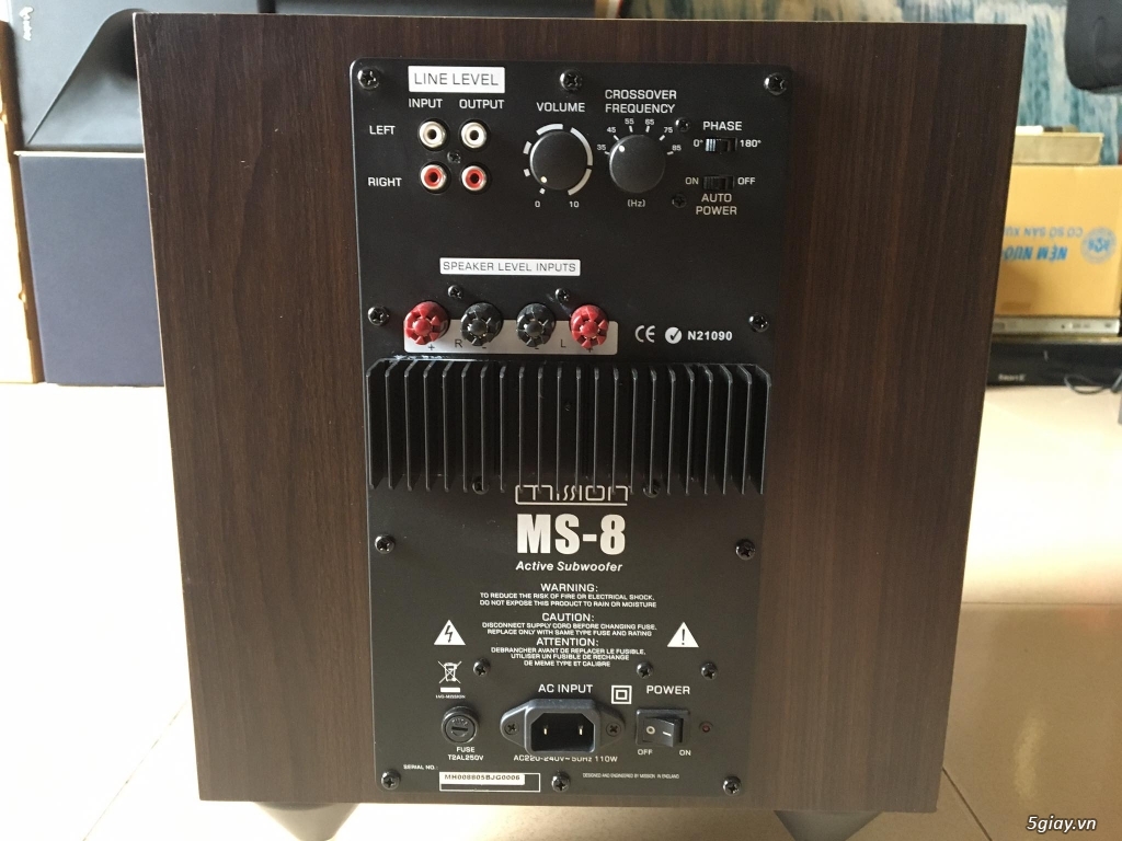 Loa Sub Mission MS-8-Theater ReSearch TR-7000-PolkAudio PSW10 - 4