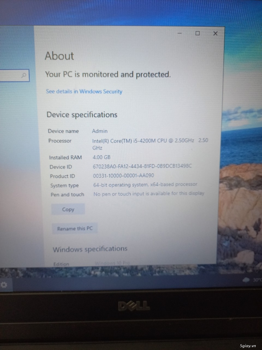 Bán laptop Dell Latitude E6440 core i5 ram 4g ssd 120g - 3