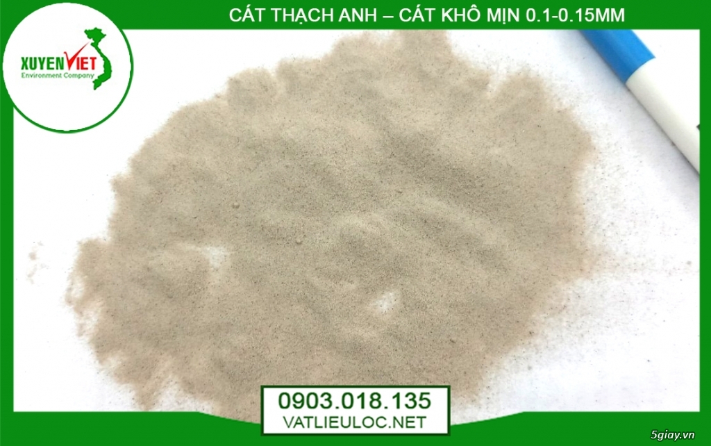 Cát Thạch Anh 0.1 - 0.15mm tại Xuyên Việt