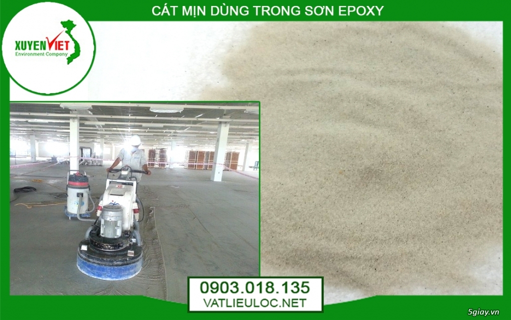 Sản Xuất & Cung Cấp Cát Mịn Thi Công Sơn Sàn Epoxy