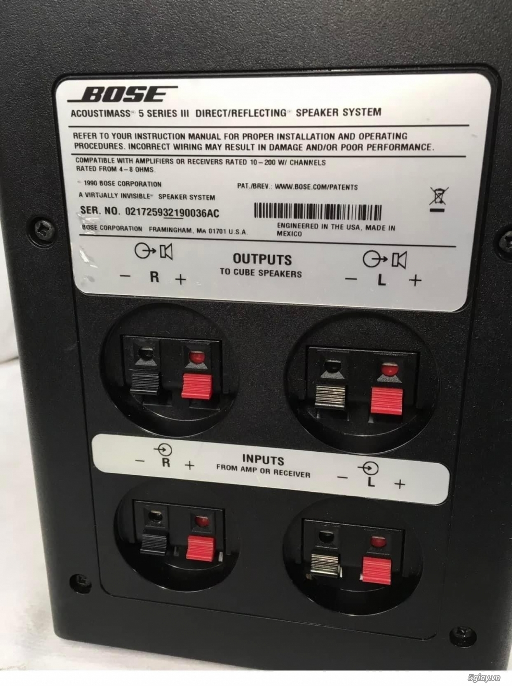 Cần bán sup bose AM5 seri 3, loa aray cube - 4