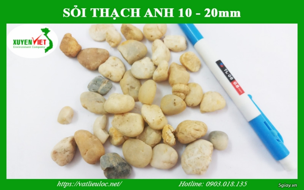 Sỏi Thạch Anh Loại 10 - 20mm Tại Xuyên Việt [Nhà Cung Cấp]