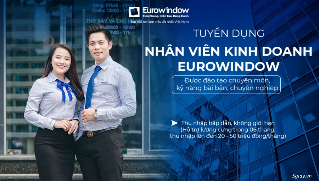 Eurowindow tuyển dụng Chuyên Viên Kinh Doanh - 1