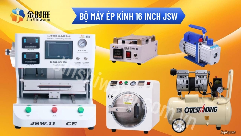 Bộ máy ép kính 16 inch JSW-11 nhập khẩu JSW - Jin Shiwang - 22