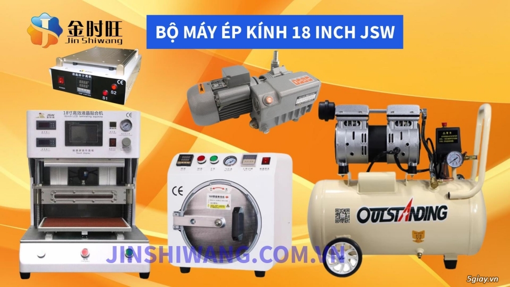 Bộ máy ép kính 18 inch nhập khẩu JSW - Jin Shiwang - 22