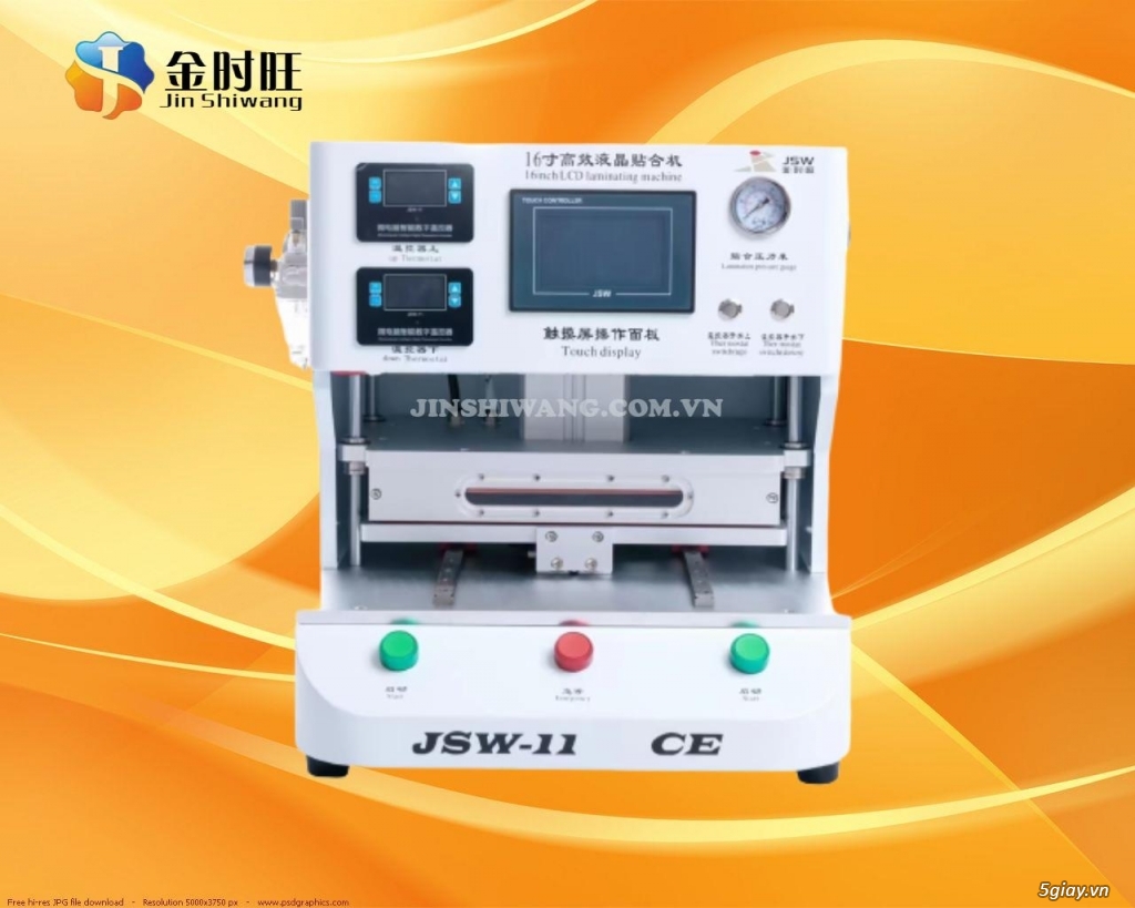 Bộ máy ép kính 16 inch JSW-11 nhập khẩu JSW - Jin Shiwang - 29