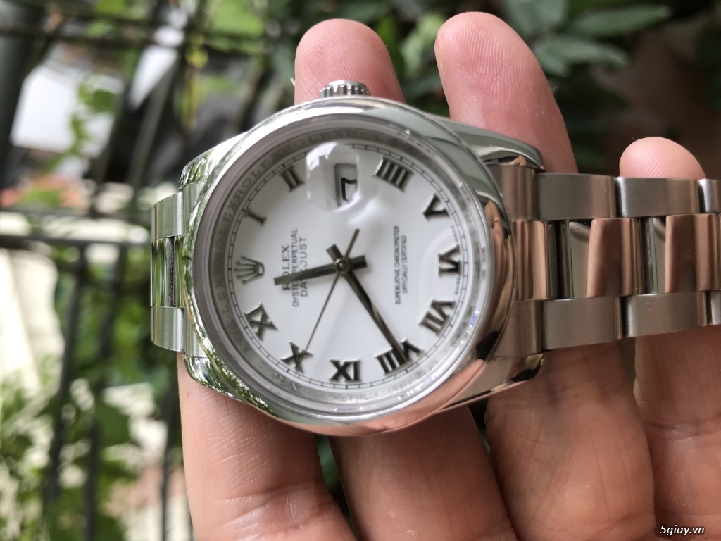 Đồng hồ Rolex chính hãng vành nạm kim cương - 12