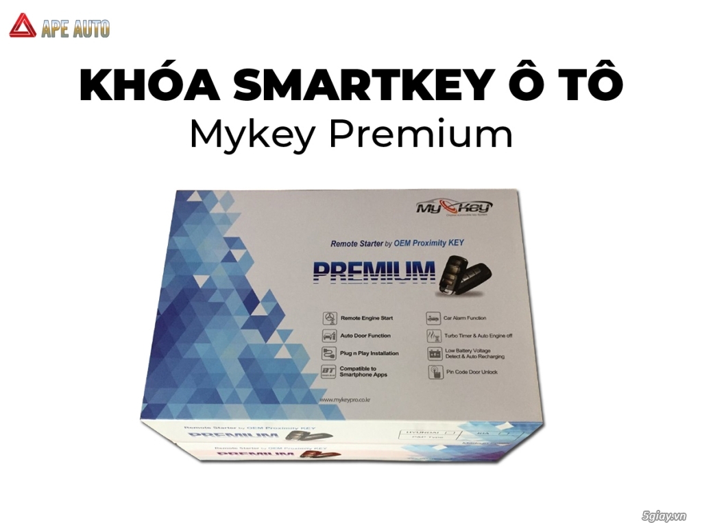 Khóa thông minh Mykey Premium cho xe ô tô Kia và Hyundai