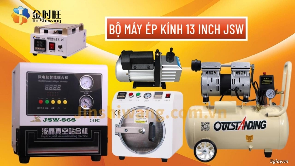 *Bộ máy ép kính 13 inch JSW-868 nhập khẩu JSW – Jin Shiwang - 5