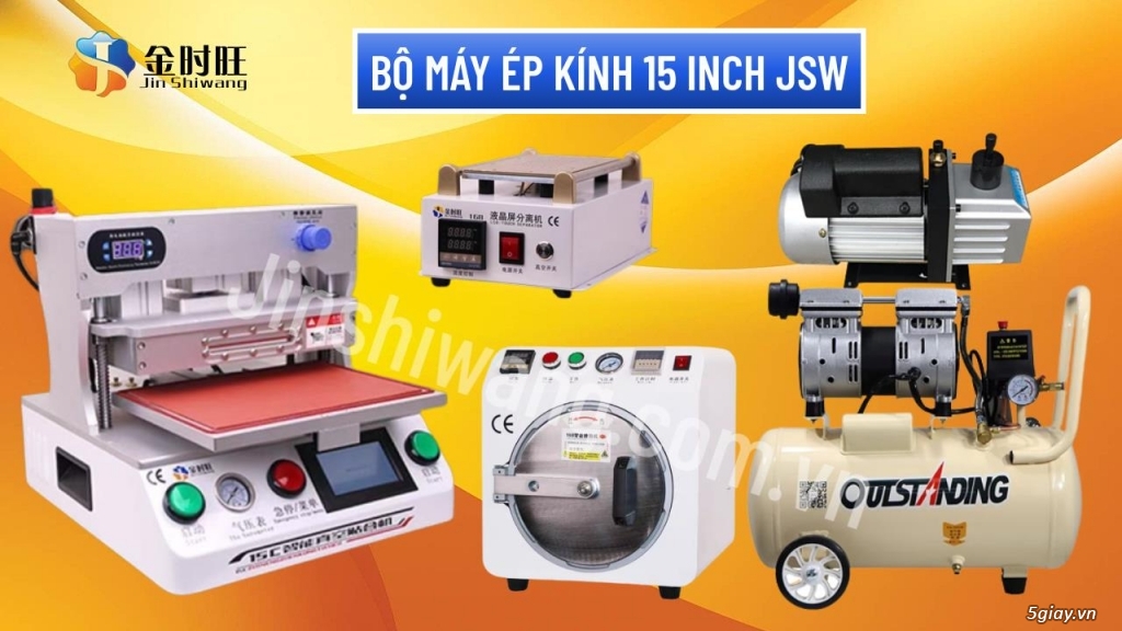 Bộ máy ép kính 15 inch JSW 15C nhập khẩu JSW – Jin Shiwang - 2