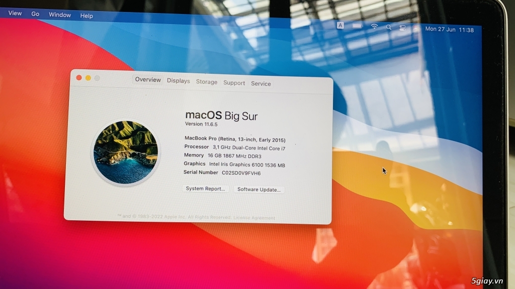 Macbook Pro 2015 13” I7-16-256 - 5