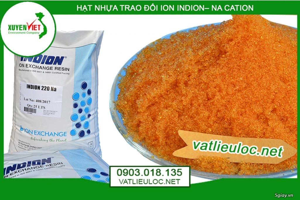 Hạt Nhựa Indion Na 220 Cation Tại Xuyên Việt [Nhà Cung Cấp]